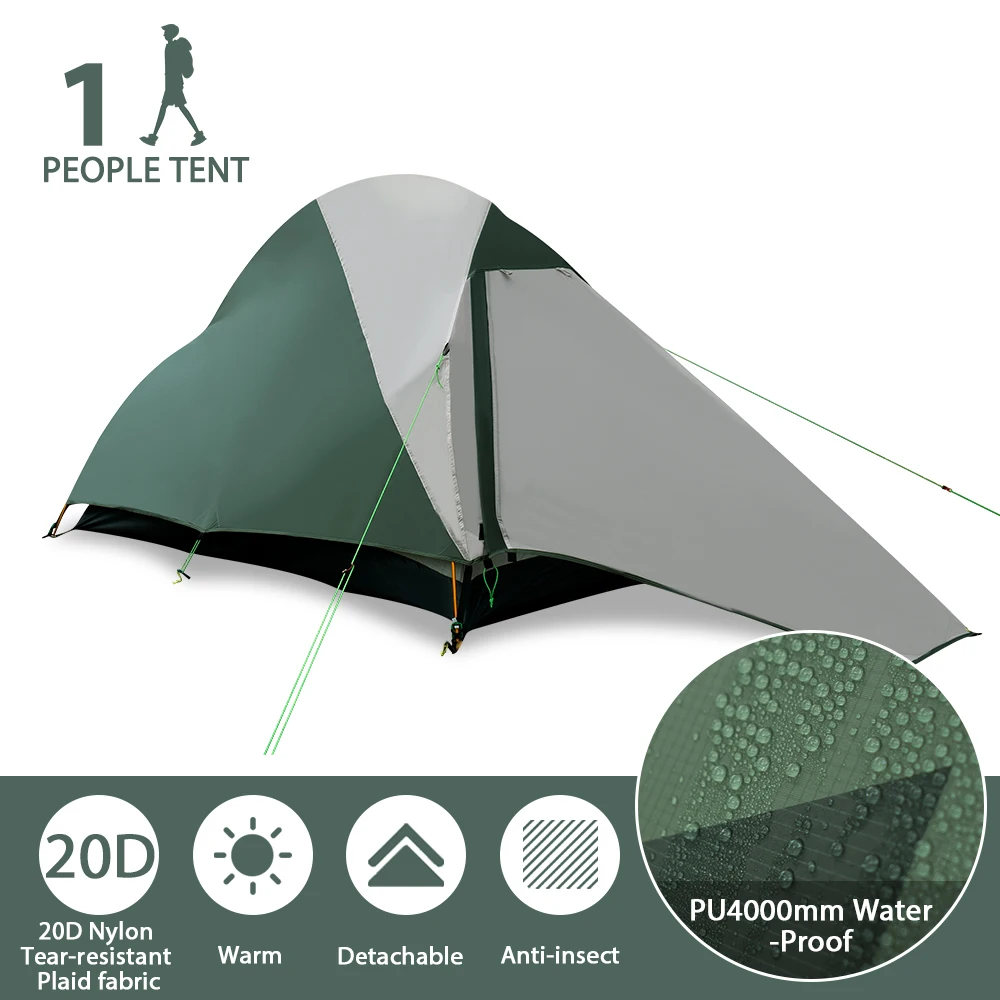 ancestor Motley basic Geertop ultravieglajiem kempinga telts 1 persona 3-4 sezonas viegls,  ūdensizturīgs teltis viegli setup brīvi stāvoša dome telti, āra pasūtīt \  Nometnes Un Pārgājieni > www.alaverdi.lv